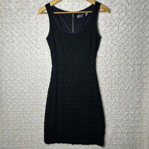 Guess Los Angeles Women’s Size 0‎ Black Lace Dress with Gold Zipper Down Back